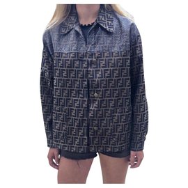 Fendi-Jackets-Brown