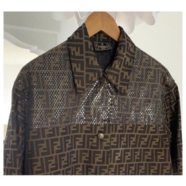Fendi-Jackets-Brown
