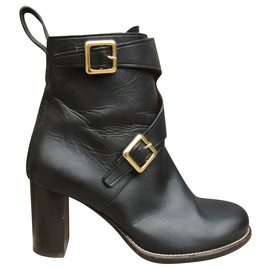 Chloé-Chloé p buckle boots 38,5-Black