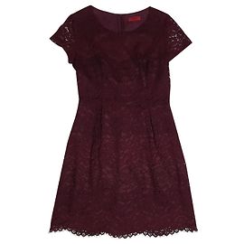 Vestido de renda Hugo Boss Kayley roxo Roxo