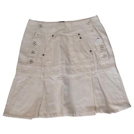 Falda Diesel de mezcla de lino beige Beige