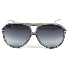 Dior-DIOR SUNGLASSES BLACK TIE 128 S-Grey,Silver hardware