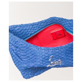 Christian Louboutin-python bag on chain-Blue