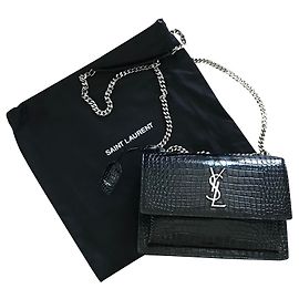 Saint Laurent Borsa YSL Sunset medium Nero