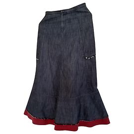 Falda sirena de denim Marithé et François Girbaud Multicolor