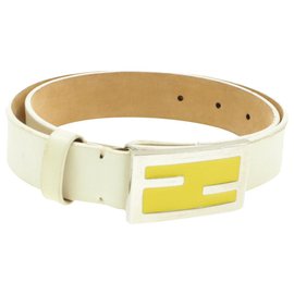 Fendi-Fendi belt-White