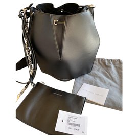 Borsa a secchiello Alexander McQueen nera Nero