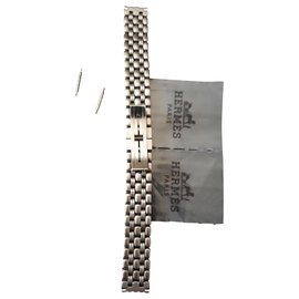 Bracelet acier Hermès pour montre cap cod Argenté