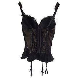 Autre Marque Schwarzer Baskenkorb Dessous Schwarz
