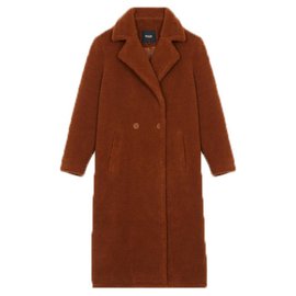 Maje-Coats, Outerwear-Brown
