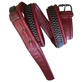 Vintage Gianni Versace men's belt Dark red