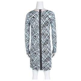 Diane Von Furstenberg-DvF Jenetta dress-Black,Light blue