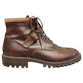 botines vintage Max Mara p 38 Marrón oscuro