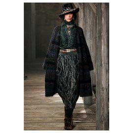 Chanel-nuevo abrigo raro de París-Edimburgo-Multicolor