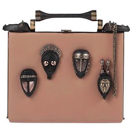Bolsa de ombro Valentino em couro bege Bege