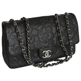 Chanel-Bolsa de solapa mediana para coleccionista-Castaño,Marrón oscuro