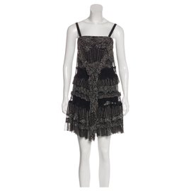 Diane Von Furstenberg-DvF Taleen silk dress-Black,Pink,White