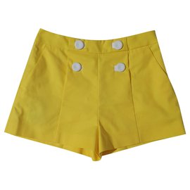 Moschino-Shorts-Yellow