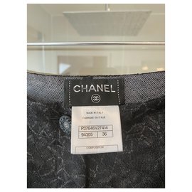 Chanel-Pantalones Chanel-Negro