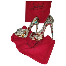 Christian Louboutin Python Platform Pumps Multiple colors