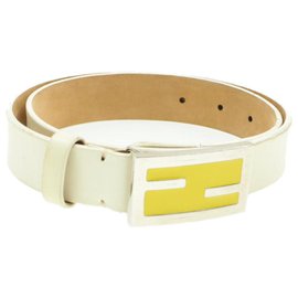 Fendi-Fendi belt-White