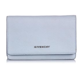 Givenchy Blue Pandora Wallet on Chain Blue Light blue