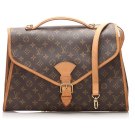 Louis Vuitton-Louis Vuitton Brown Monogram Beverly Aktentasche GM-Braun