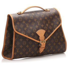 Louis Vuitton-Louis Vuitton Brown Monogram Beverly Aktentasche GM-Braun