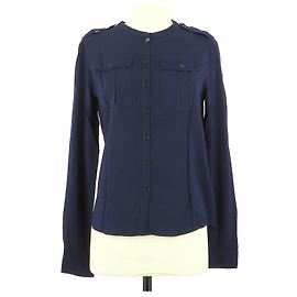 Burberry Brit Camicia Blu navy