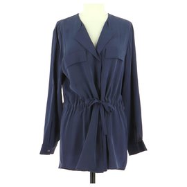 Max & Moi Wrap blouse Navy blue