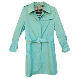 Burberry-trench léger Burberry London t 34/36-Turquoise