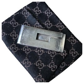 Gucci-Pinza para billetes plateada GUCCI-Plata