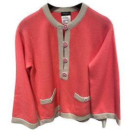 Chanel Malhas Rosa Bege