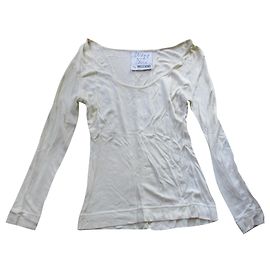 Moschino Cheap And Chic Tee-shirt blanc cassé, taille 40. Blanc cassé