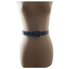 Armani Jeans Black leather belt, taille 70/85. Black