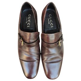 mocassini gucci p 43,5 Marrone