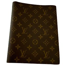 Louis Vuitton Agenda de couverture de bureau Marron