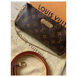Louis Vuitton-Eva-Brown,Gold hardware