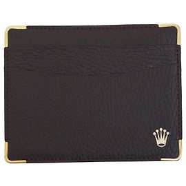 Rolex brown card holder Dark brown
