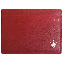 Rolex red card holder Dark red