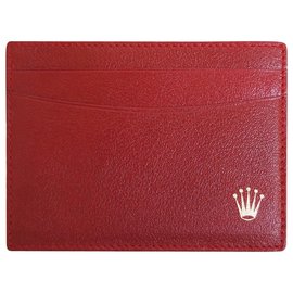 Rolex-Rolex red card holder-Dark red