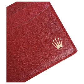 Rolex-Porta-cartão vermelho Rolex-Bordeaux