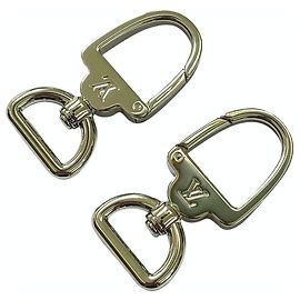 Louis Vuitton 2 MOUSQUETTES MOUSQUETON SILVER TONE Bijouterie argentée