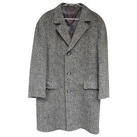 Autre Marque vintage men's tweed coat L Grey