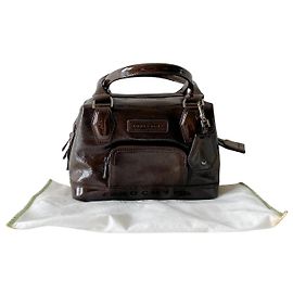 Sac à main Longchamp Legend cuir marron verni Marron