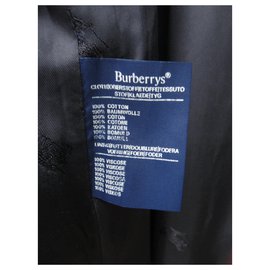 Burberry-impermeabile uomo Burberry vintage t 56 Pricipe del Galles-Grigio