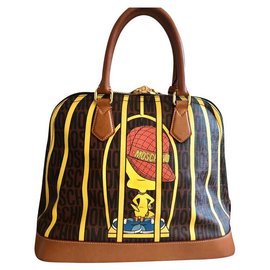 Moschino-Handbags-Brown