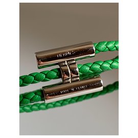 Hermès-Pulseira Tournis-Verde,Verde claro