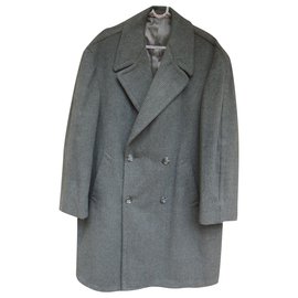 Autre Marque vintage lined breasted coat L Grey