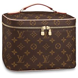Louis Vuitton Nice BB Monogram Canvas Vanity Case Brown Brown